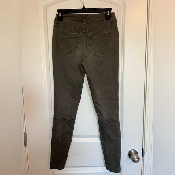 A new day army green, high-rise stretch, skinny pants - Picture 4 of 5